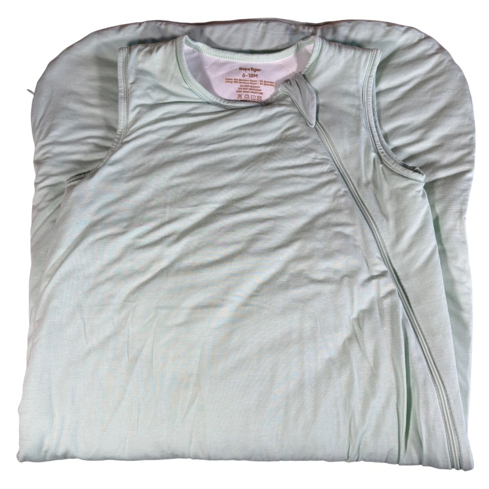 HOPE TIGER Mint Green Bamboo Rayon Quilted Baby Sleep Sack Soft Cozy 6-18M